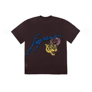 Travis Scott Cactus Jack For Fragment Icons T-shirt Brown