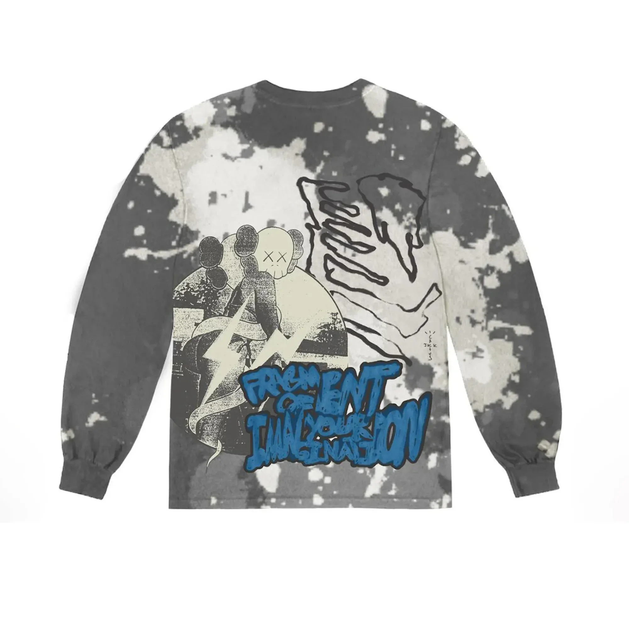 Travis Scott Cactus Jack   Kaws For Fragment L/S T-shirt Multi Grey