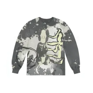 Travis Scott Cactus Jack   Kaws For Fragment L/S T-shirt Multi Grey