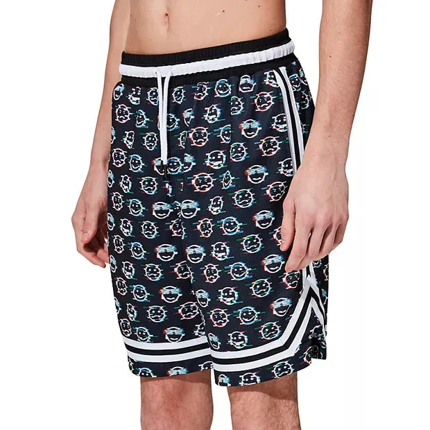 WESC BASKETBALL SHORTS EMOJI GLITCH