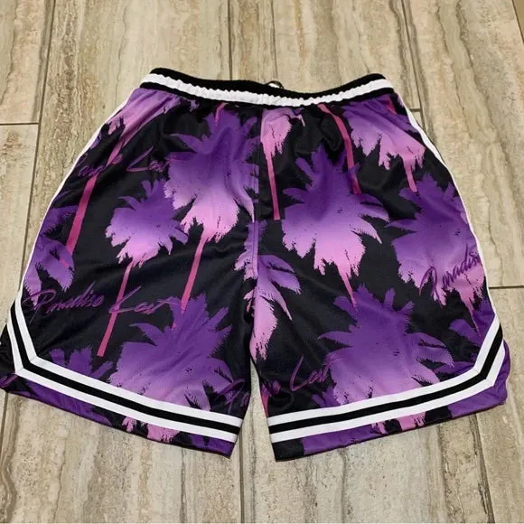 WESC BASKETBALL SHORTS PARADISE LOST PURPLE