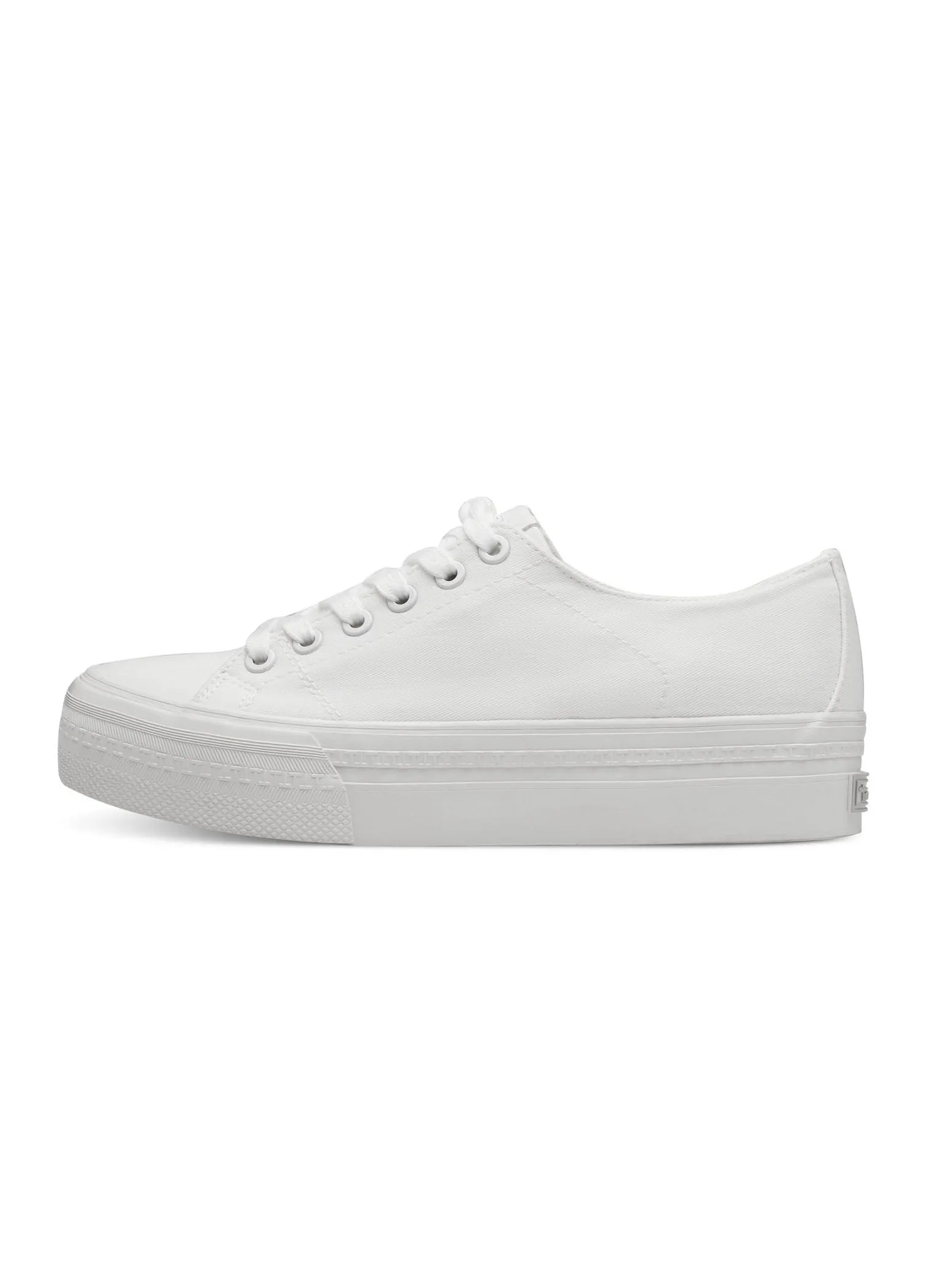 White Platform Trainer Pumps