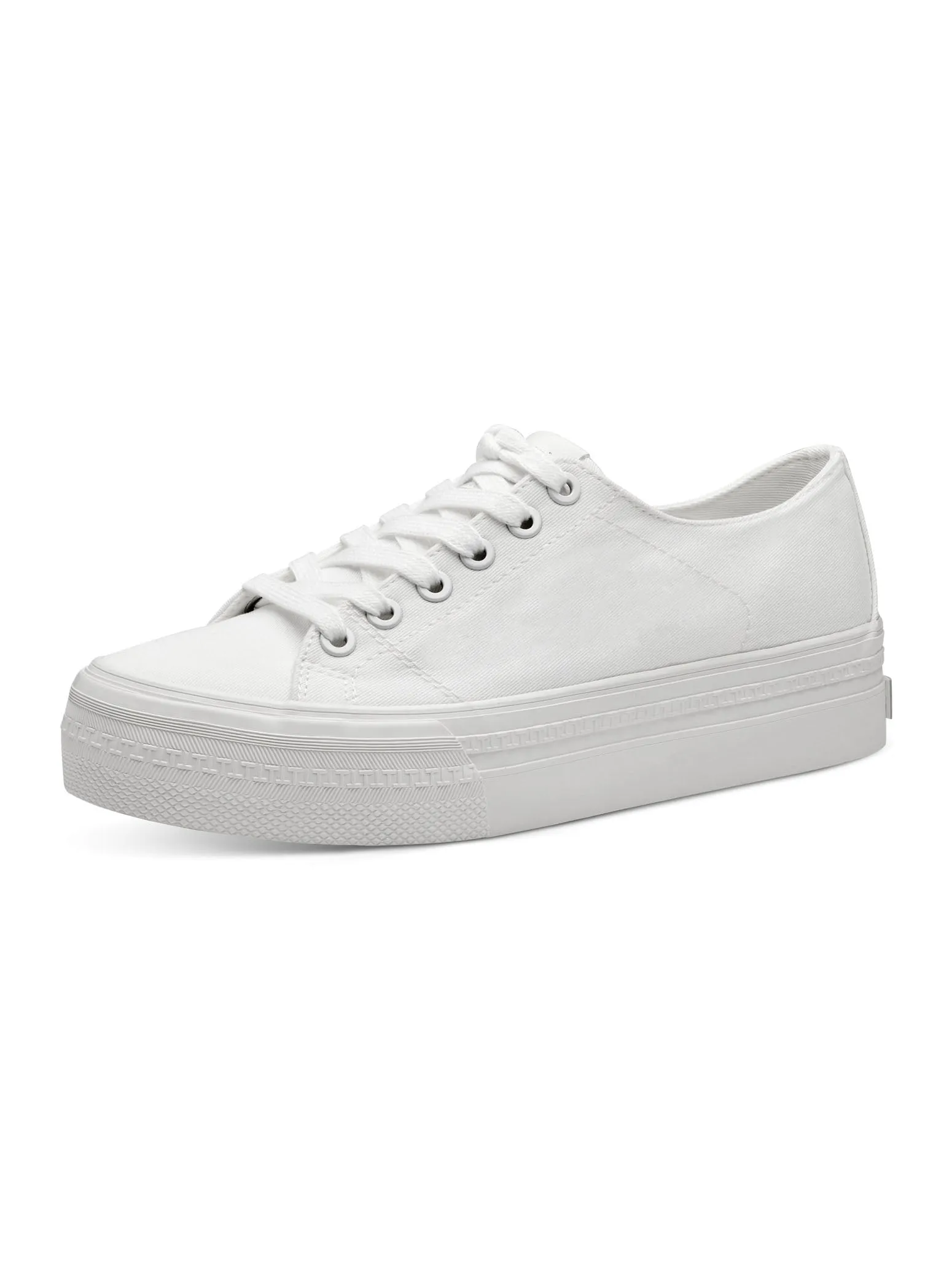 White Platform Trainer Pumps