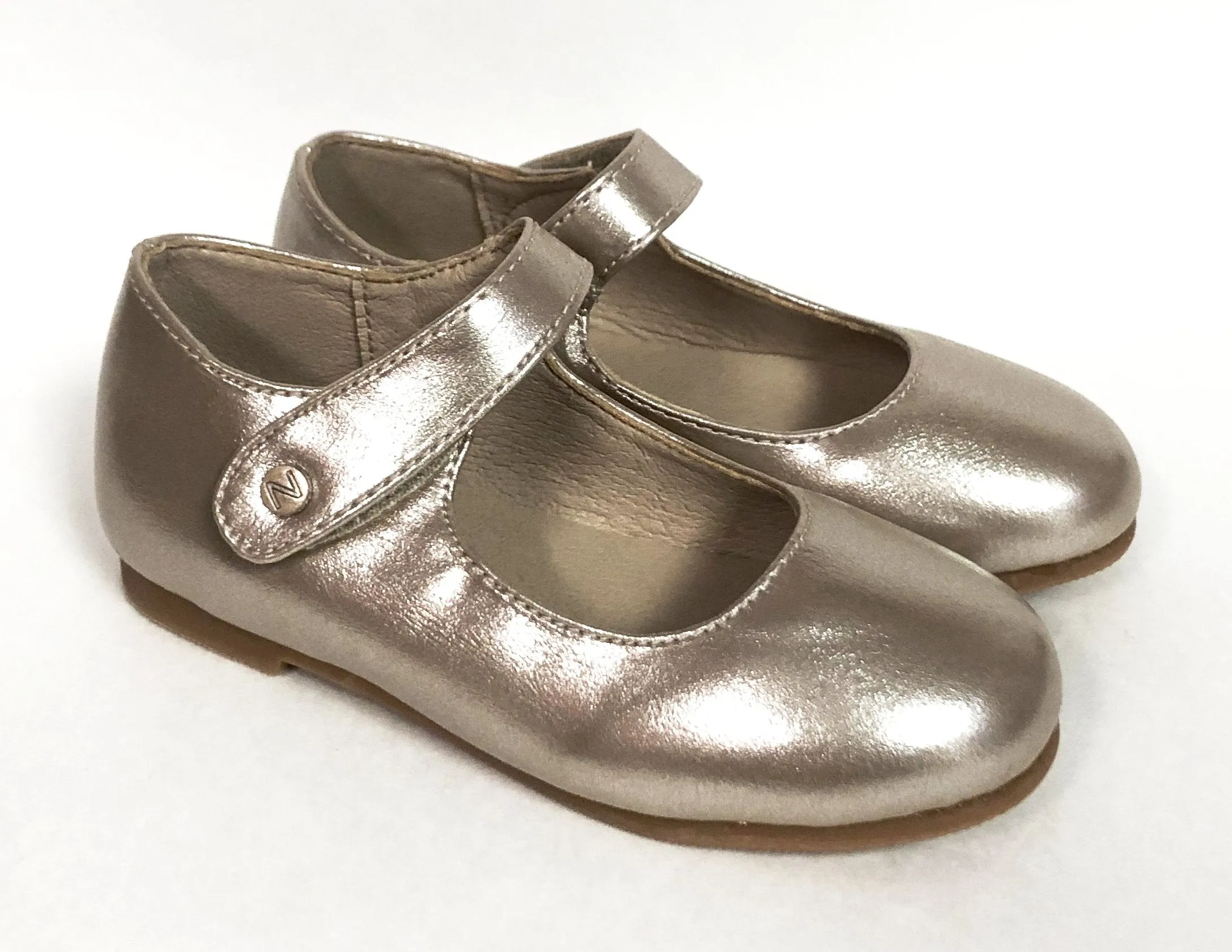 Zeebra Champagne Metallic Mary Jane